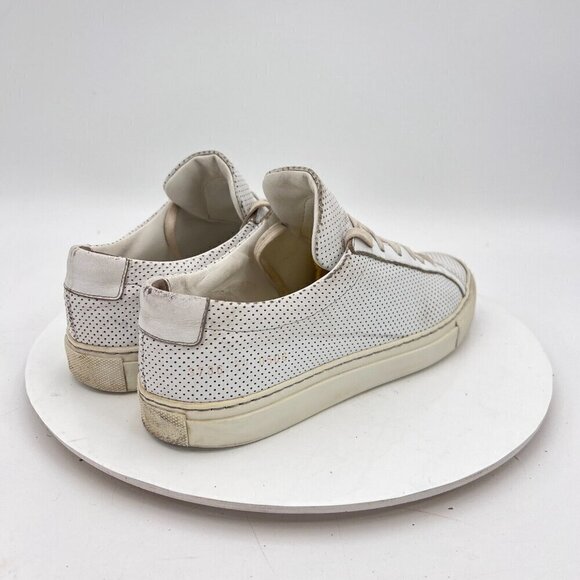 Woman By Common Projects Achilles Women Size EU 37 US 7 Perforated White Shoes - Picture 5 of 13